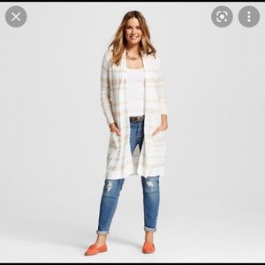 Open front Gray cardigan